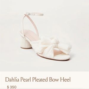 Loeffler Randall Dahlia Pearl Pleated Bow Heel